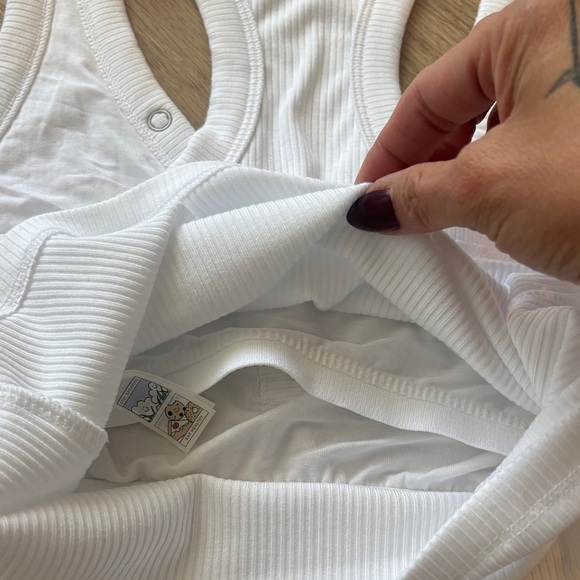 NWT Aerie White Ribbed Racerback Cami Tank Top - Picture 7 of 7